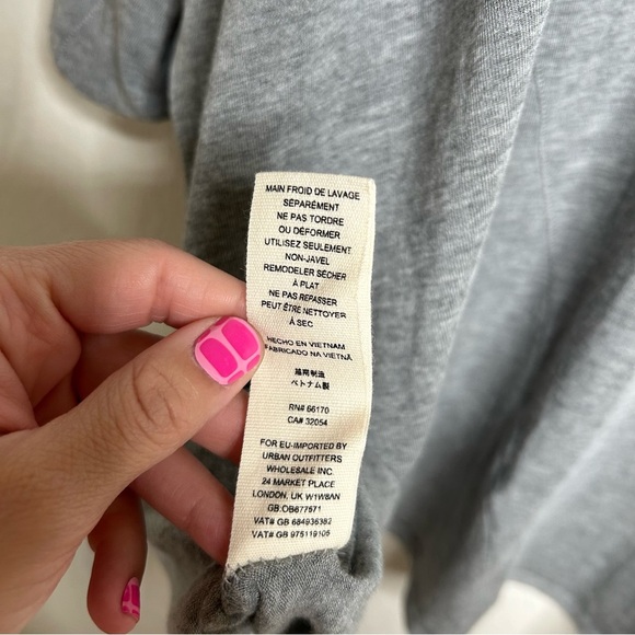 NWT Free People - We The Free Turtle Neck Tunic Top heather grey medium - Picture 14 of 14